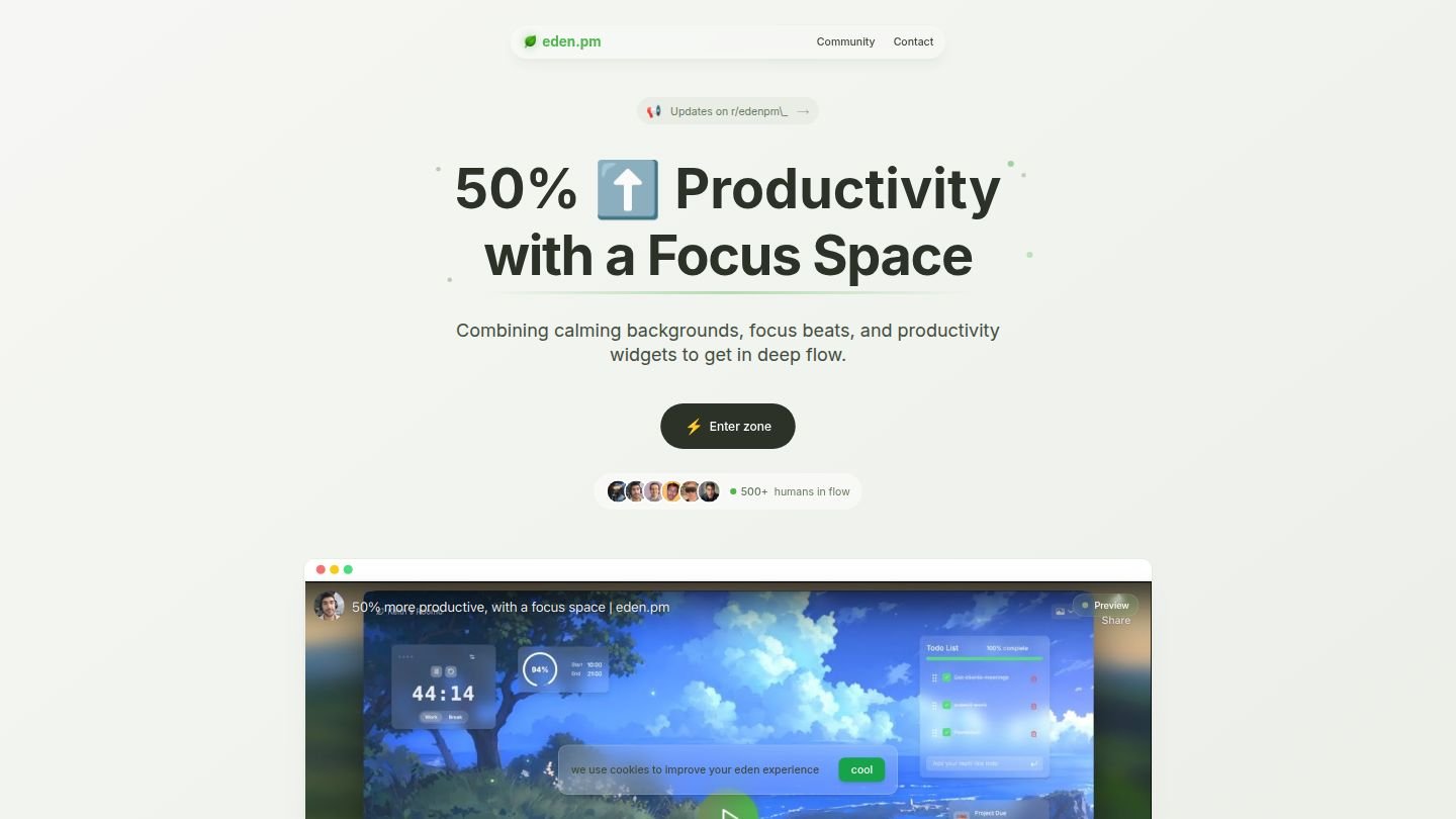 Eden.pm interface preview